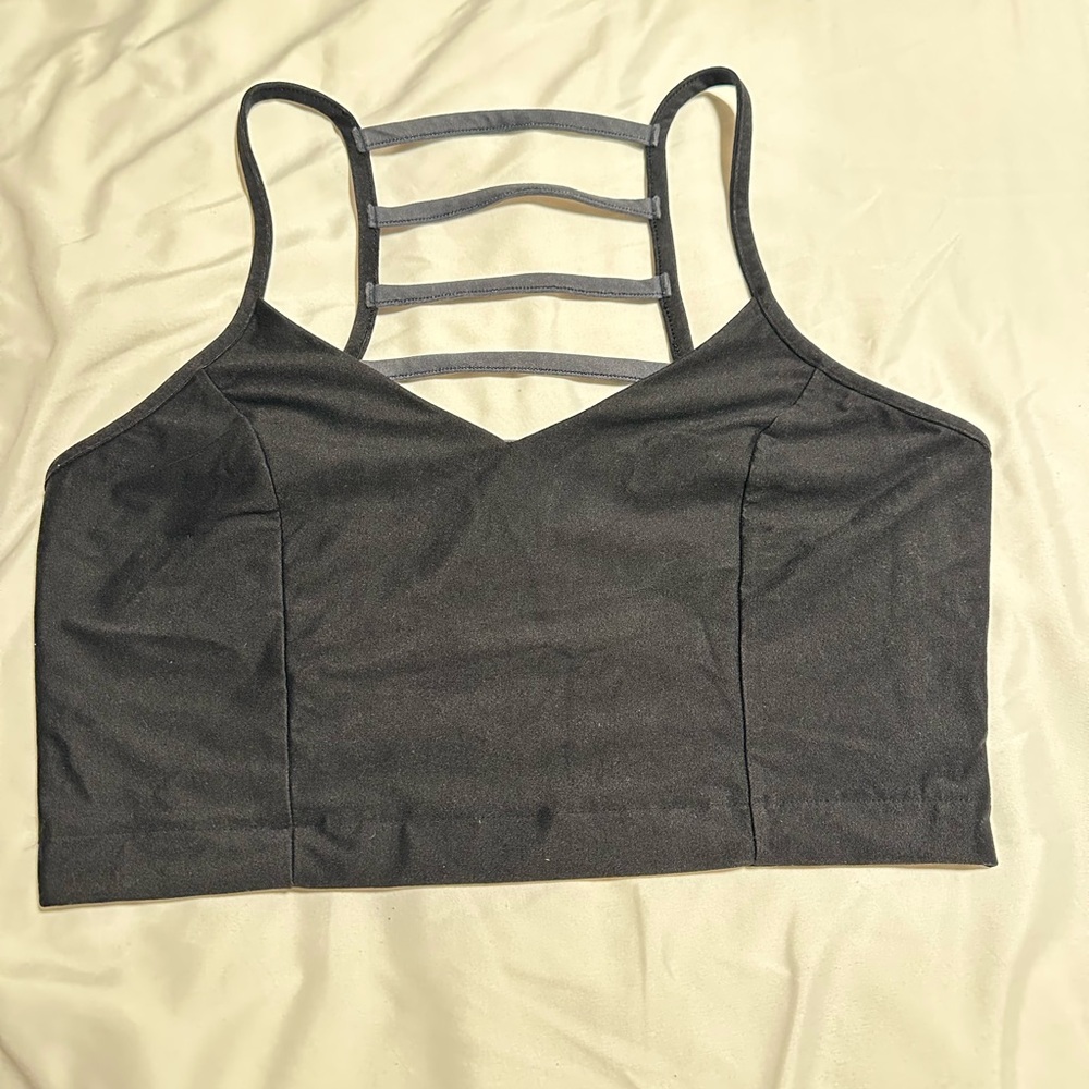 Victoria’s Secret Black Velvet Bralette Size M